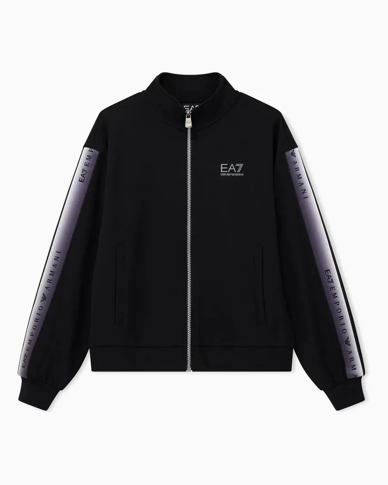 EA7 Sweatshirt Natural Ventus Girl atmungsaktiv Schwarz