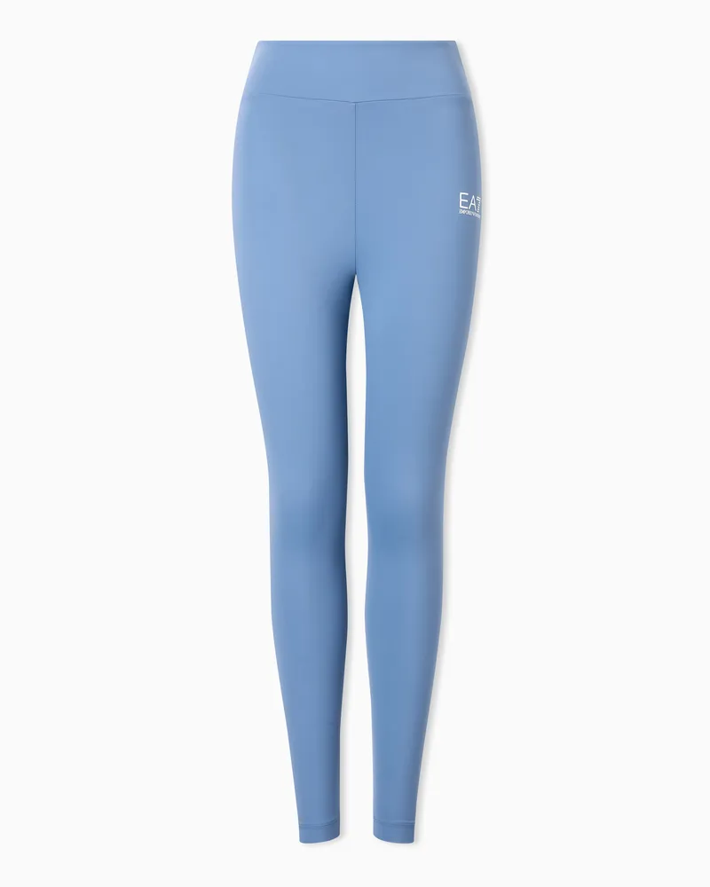 EA7 Dynamic Athlete Leggings aus VIGOR7-Funktionsgewebe Hellblau