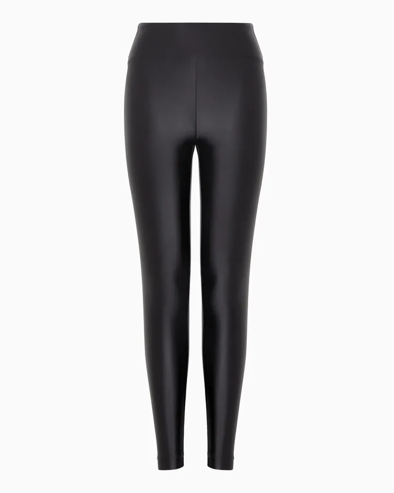 EA7 Sport Forever Leggings aus elastischem Funktionsgewebe Braun