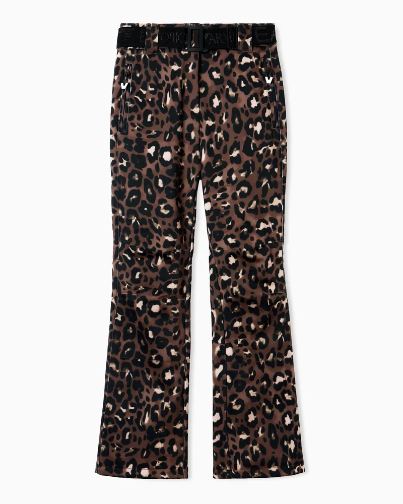 EA7 Technische Softshell-Skihose Braun