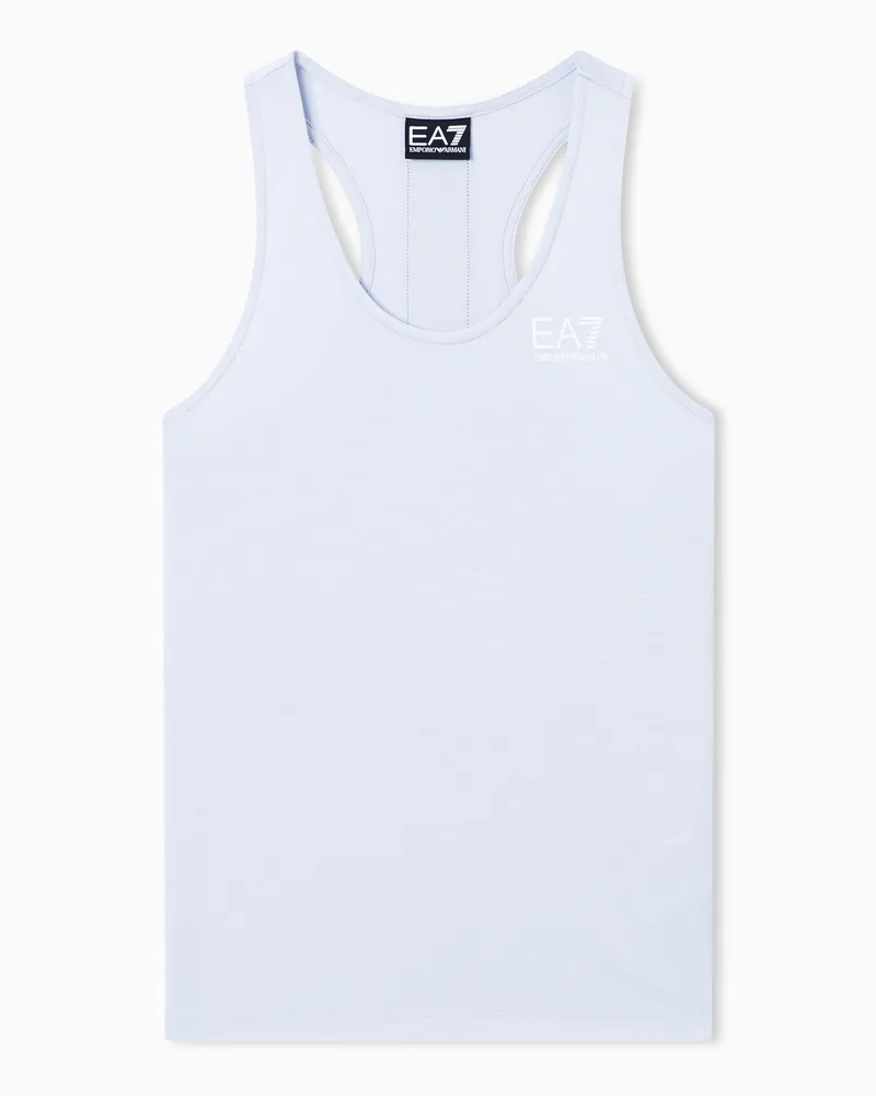 EA7 Dynamic Athlete Tanktop aus Natural VENTUS7-Funktionsgewebe Hellblau
