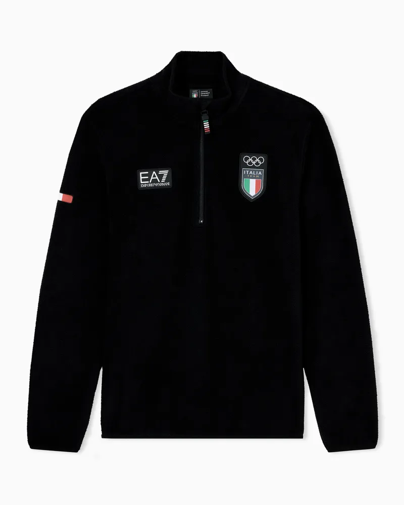 EA7 Funktions-Skioberteil aus Polar-Fleece Schwarz