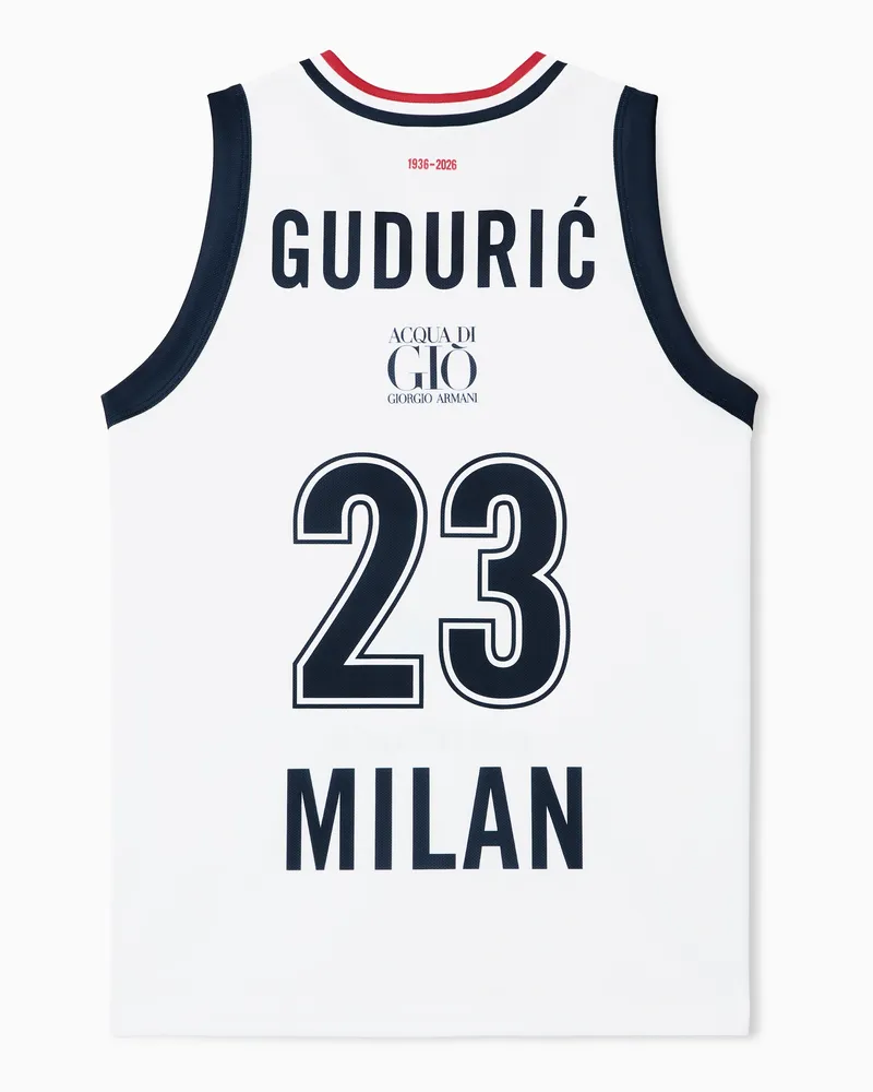 EA7 Olimpia Milano Championship 25/26 Nachbautrikot Weiß
