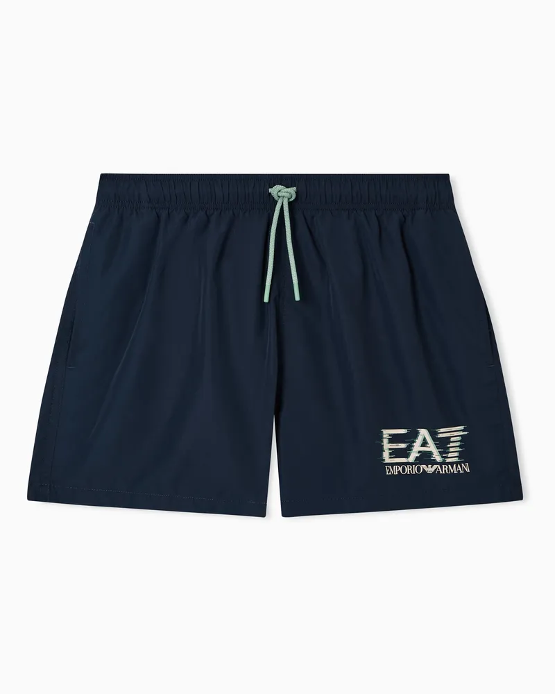 EA7 Visibility Bade-Boxershorts Marineblau