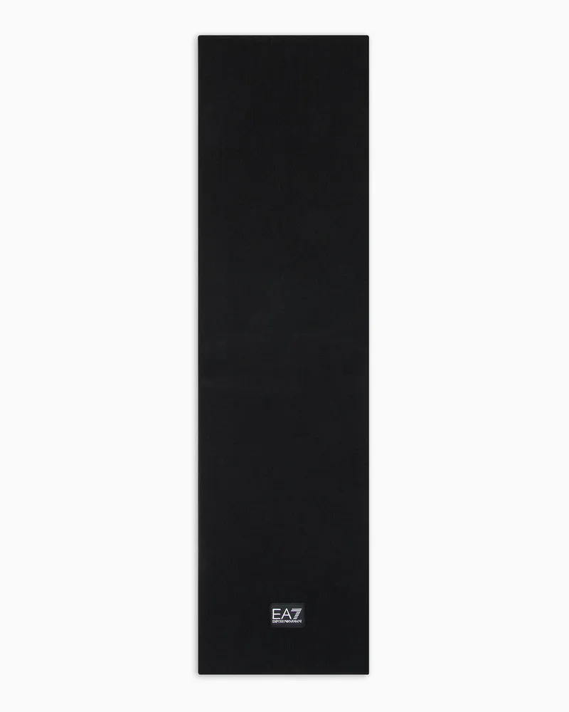 EA7 Schal Junior aus Funktionsgewebe Schwarz