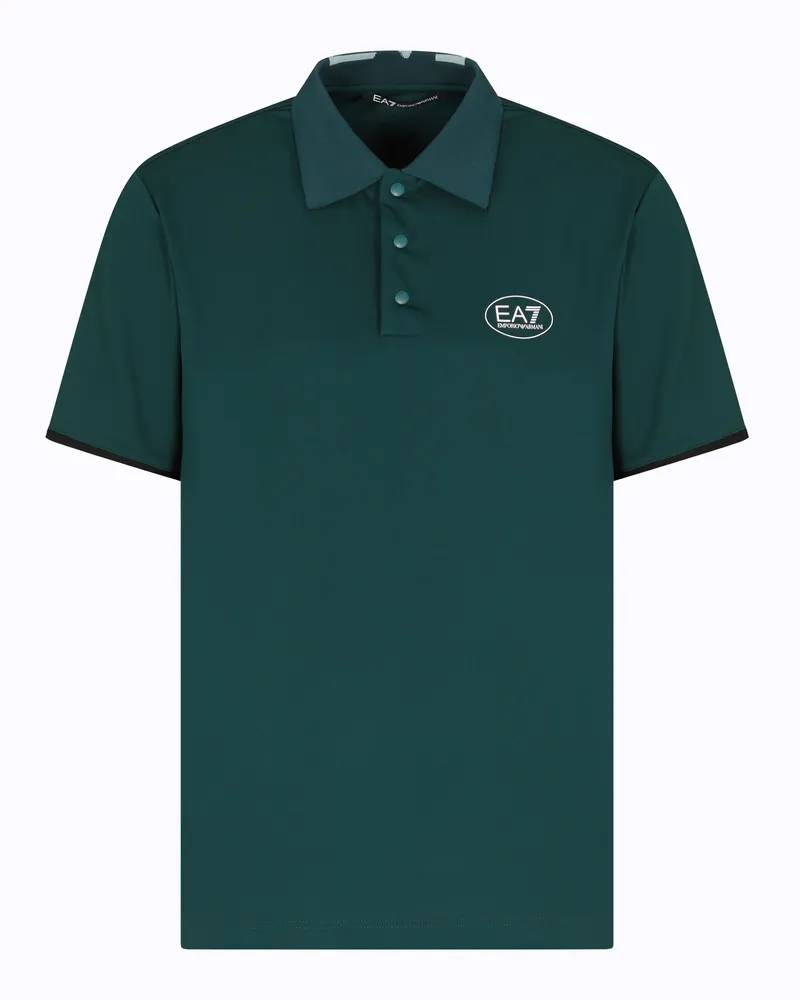 EA7 Golf Pro Poloshirt mit kurzen Ärmeln, gefertigt aus VENTUS7-Funktionsgewebe Grün