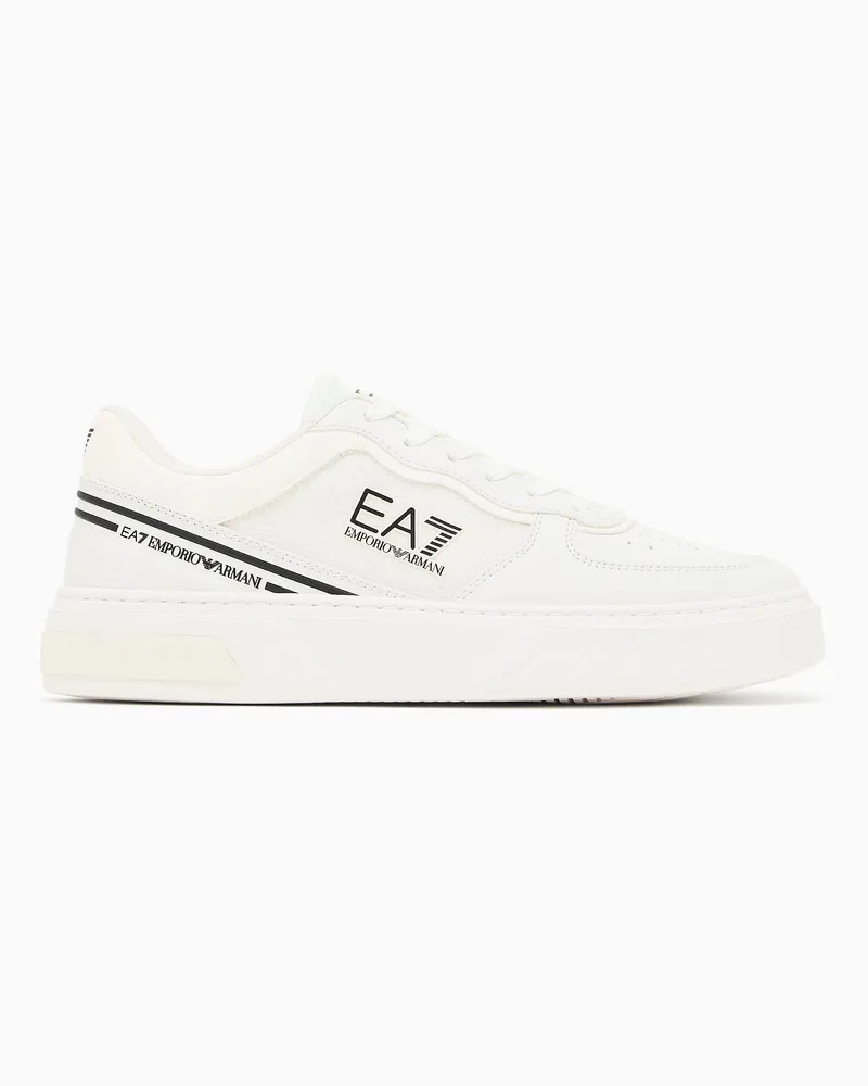 EA7 Court Premium Sneaker Weiß