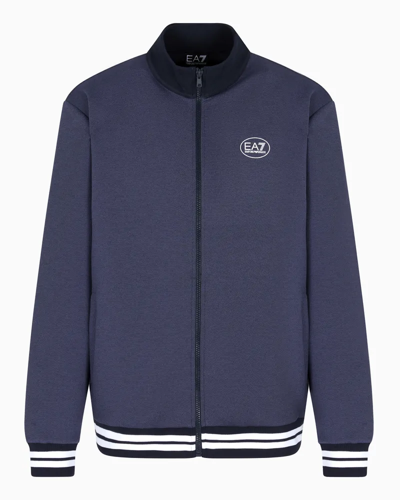 EA7 Tennis Club Sweatshirt, gefertigt aus Interlock aus einer elastischen Viskose-Mischung Marineblau