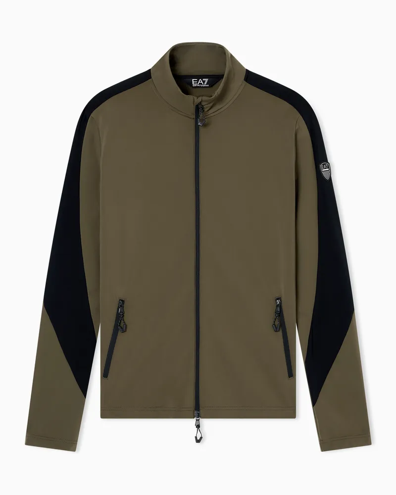 EA7 Skifleece aus Powerstretch-Funktionsgewebe Grau
