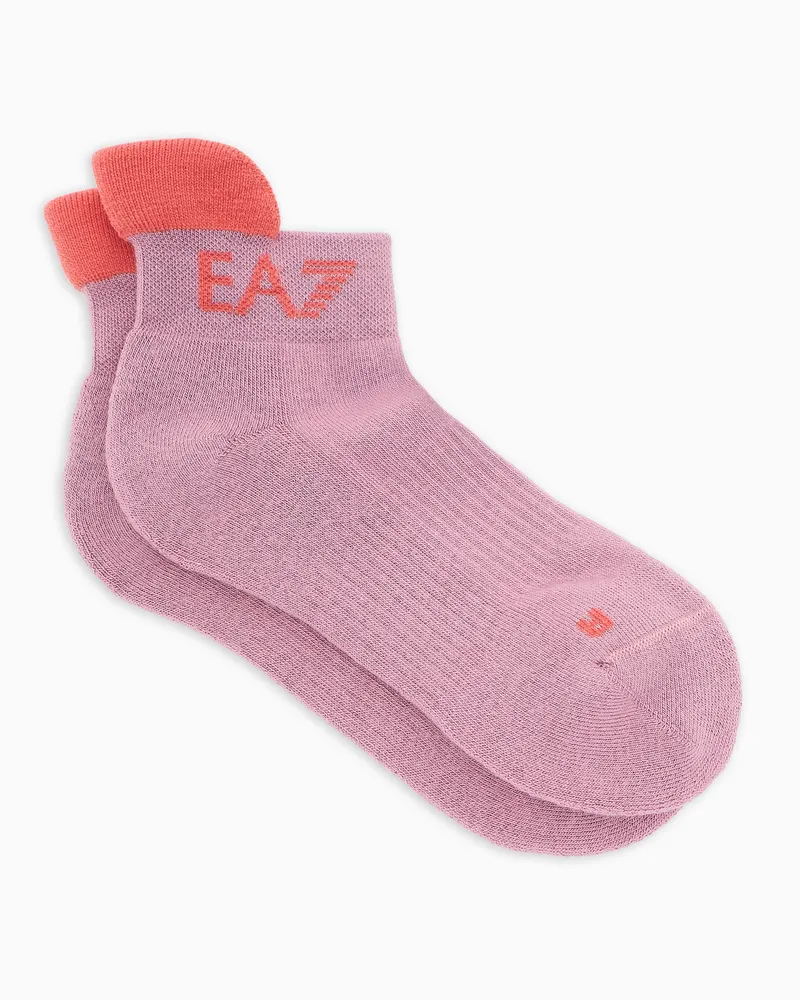 EA7 Tennis Pro Socken aus Baumwollmischung Pink