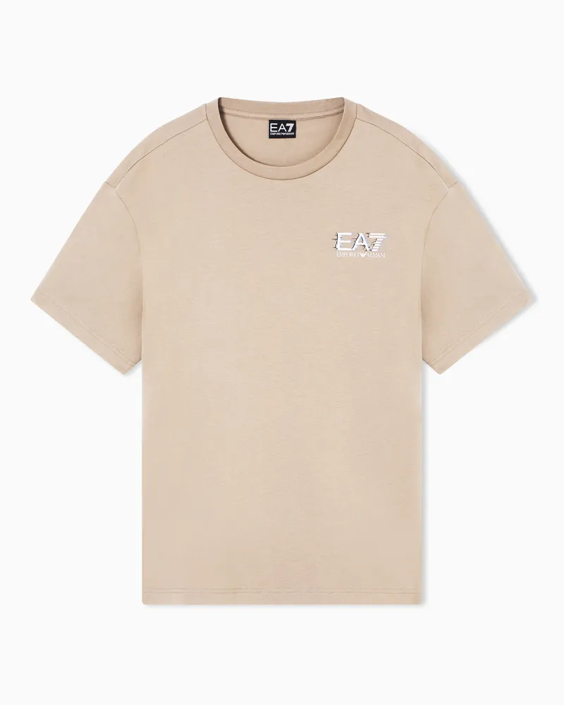 EA7 Regular Fit T-Shirts Beige
