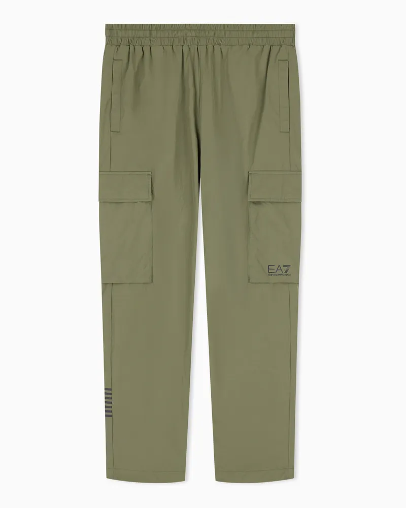 EA7 Cargohose Core Identity im Regular Fit aus Polyamid Grün