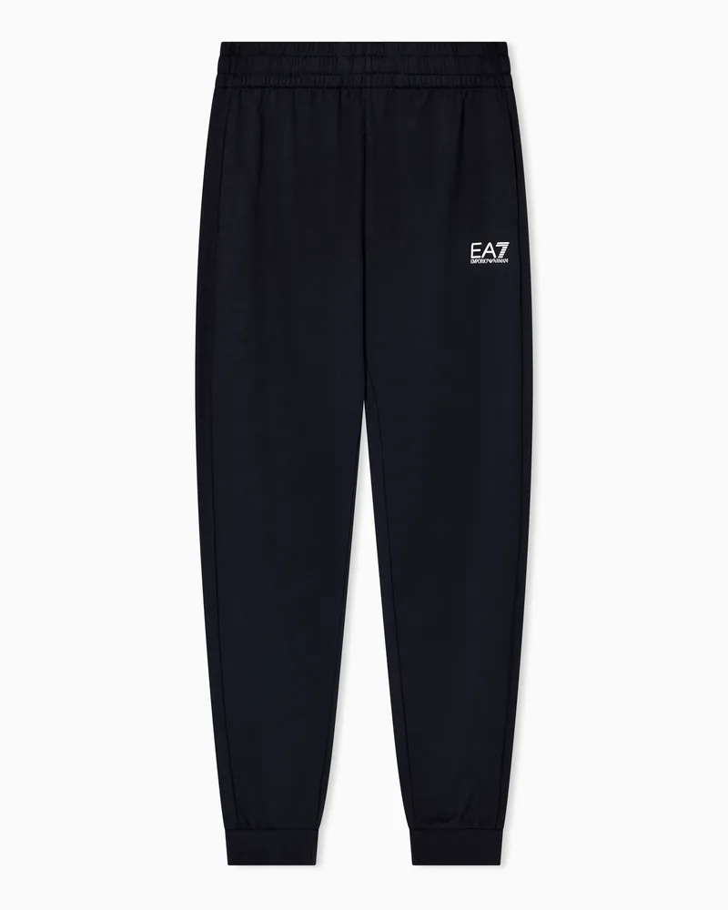 EA7 Core Identity Jogginghose aus Baumwolle Blau