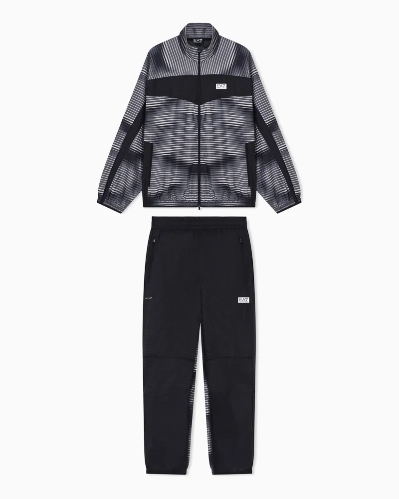 EA7 Dynamic Athlete Trainingsanzug aus VENTUS7-Funktionsgewebe mit Print Schwarz