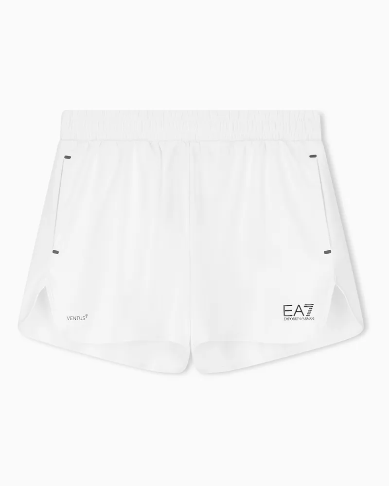 EA7 Shorts Tennis Pro schmal geschnitten mit Ventus7 Weiß