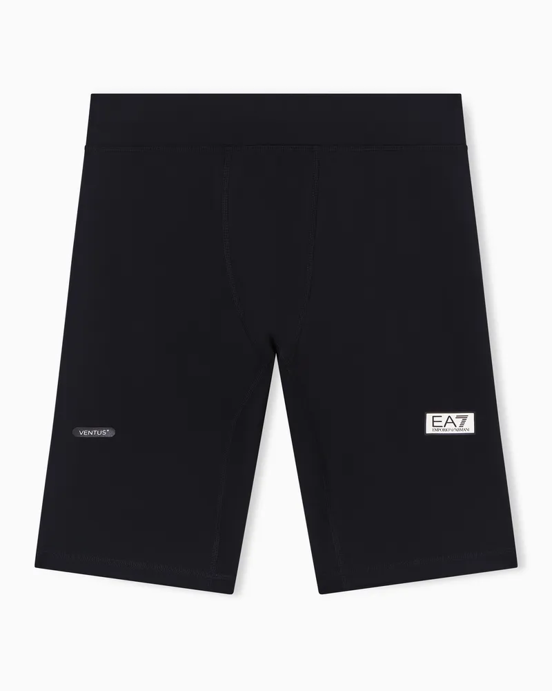 EA7 Dynamic Athlete Radlerhose aus VENTUS7-Funktionsgewebe Schwarz