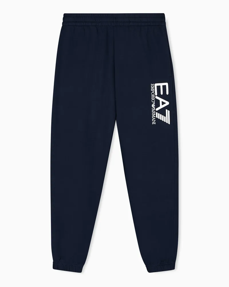 EA7 Visibility Jogginghose aus Baumwollmischung Blau