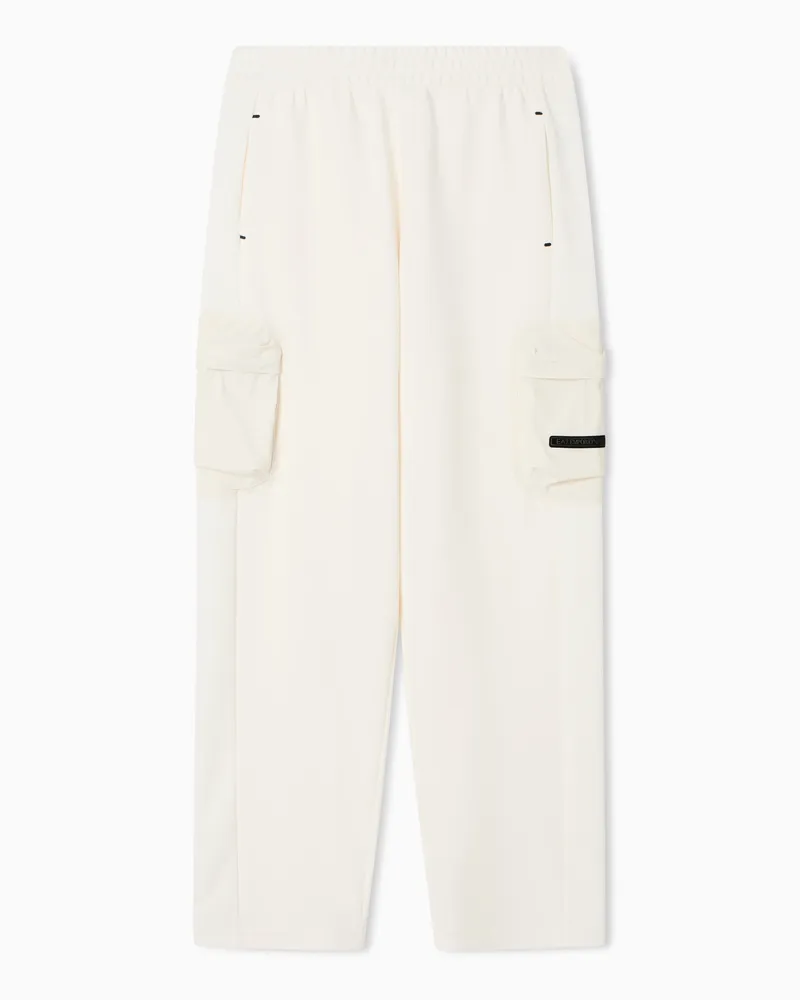 EA7 Cargo-Hose aus Baumwoll-Mischung Weiß