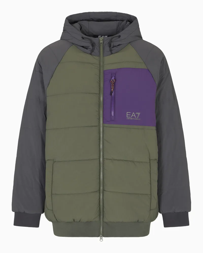 EA7 Urban Escape Unisex Jacke aus Nylon Grau