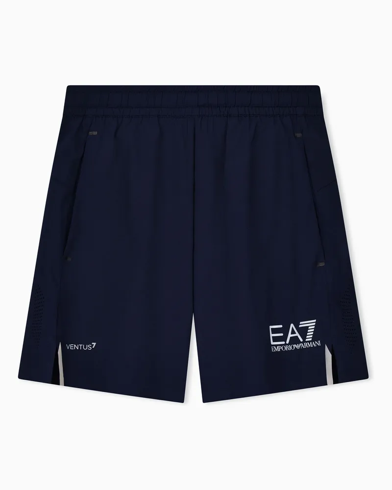 EA7 Tennis Pro Shorts aus VENTUS7-Funktionsgewebe Marineblau