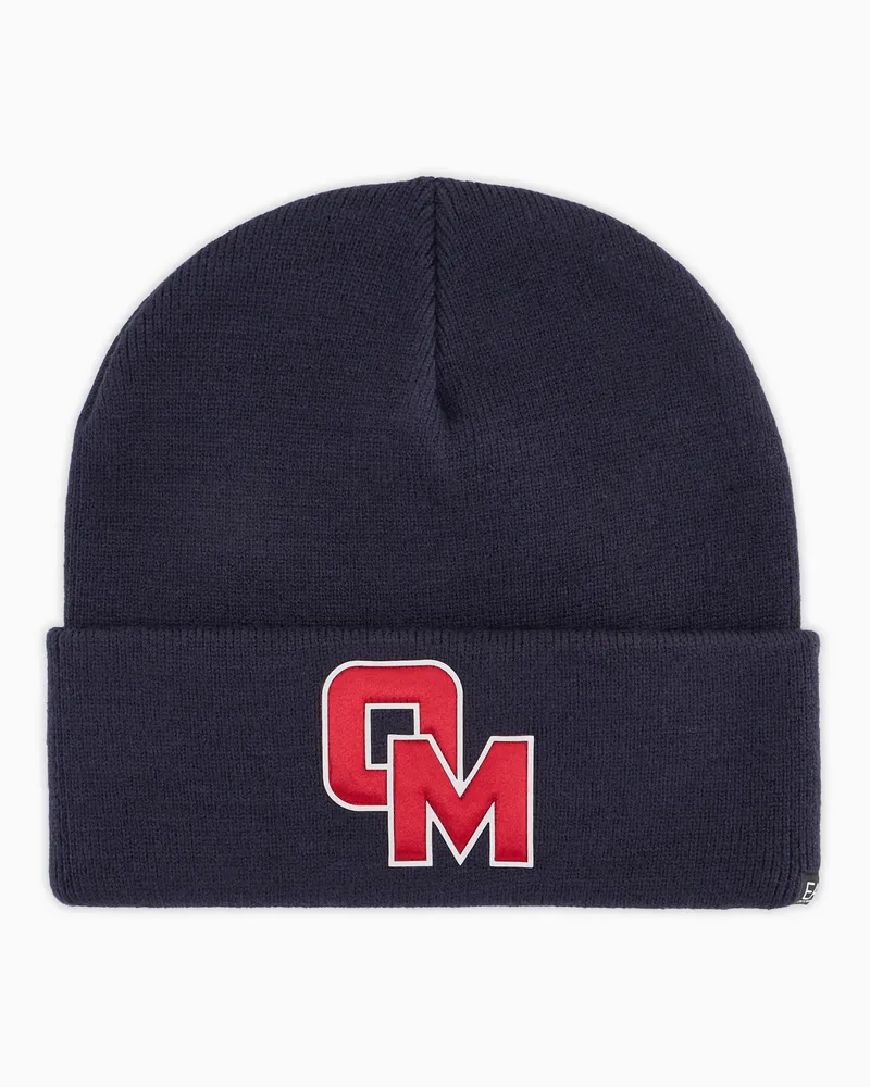 EA7 Olimpia Milano Baseballkappe aus Viskose Marineblau