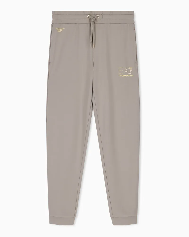 EA7 Evolution Jogginghose aus Viskose-Mischung mit Kordelzug Grau
