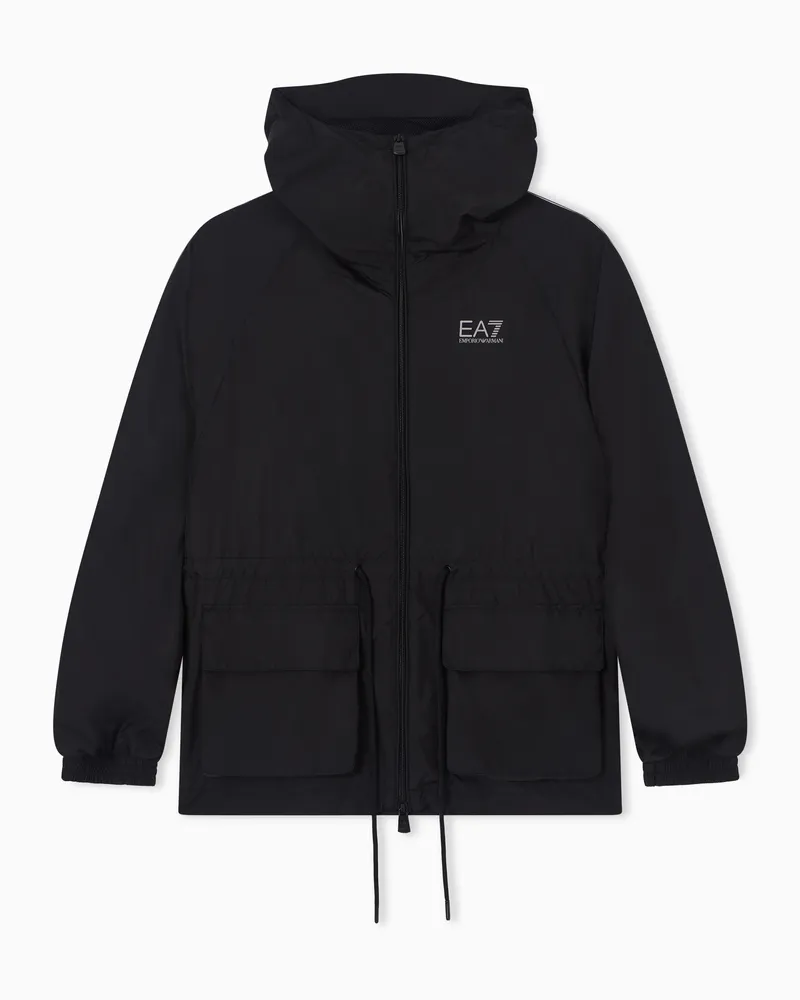 EA7 Jacke aus „Natural VENTUS7“-Funktionsgewebe Schwarz