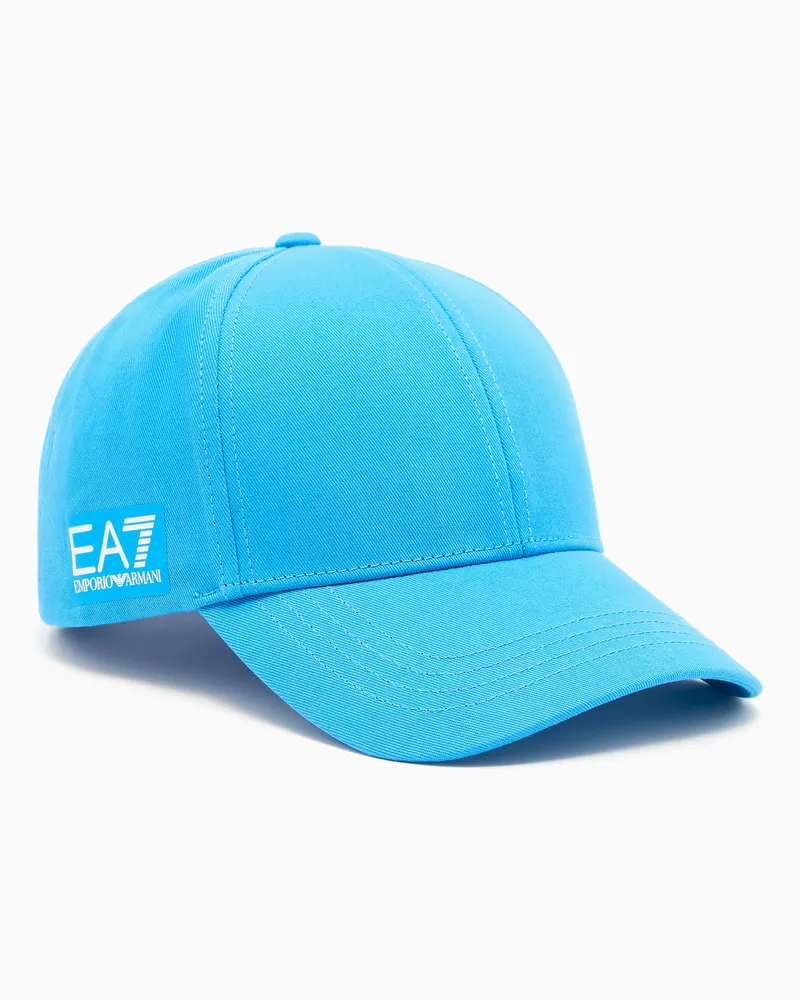 EA7 Baseballcap der FISI-Kollektion aus Baumwolle Blau
