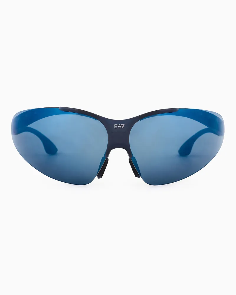 EA7 Sportliche Sonnenbrille mit unregelmäßig geformter Fassung 