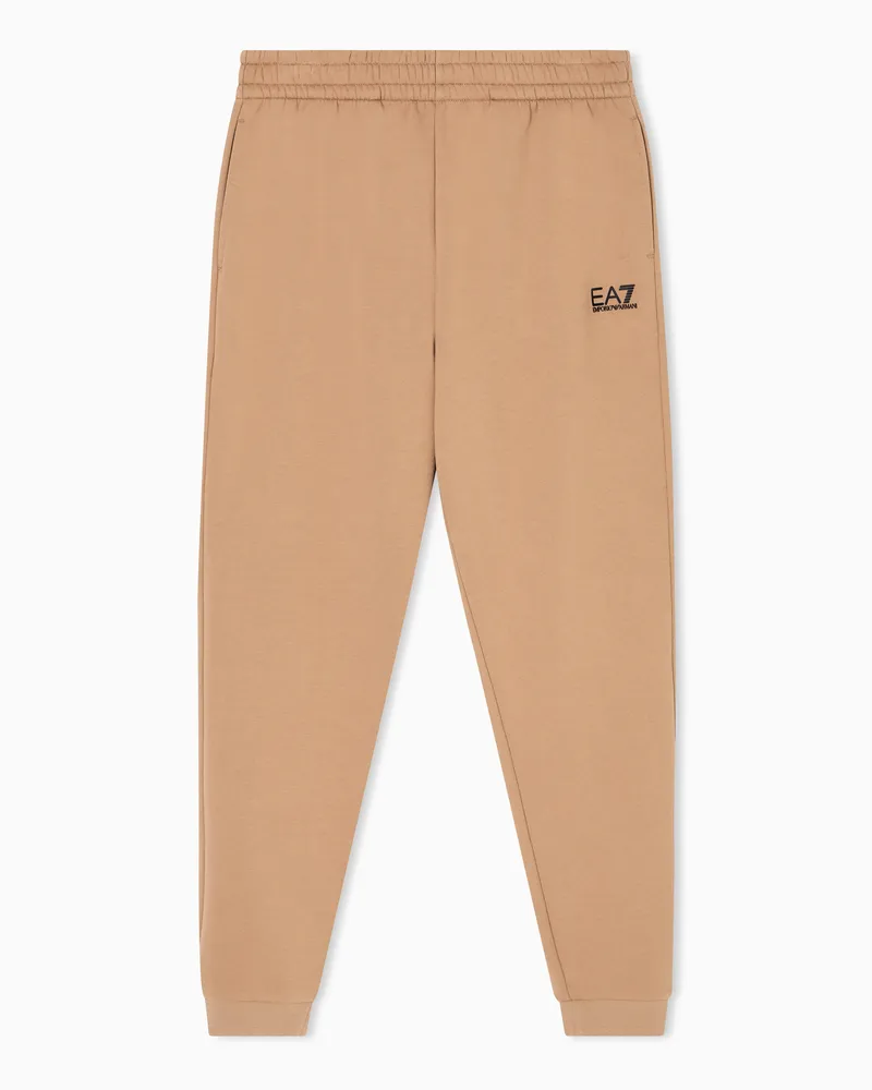 EA7 Core Identity Jogginghose aus einer Baumwollmischung Beige