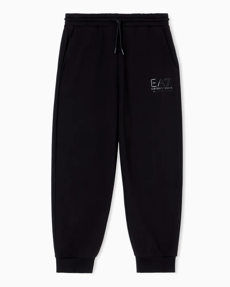 EA7 Visibility Jogginghose aus Baumwollmischung Schwarz