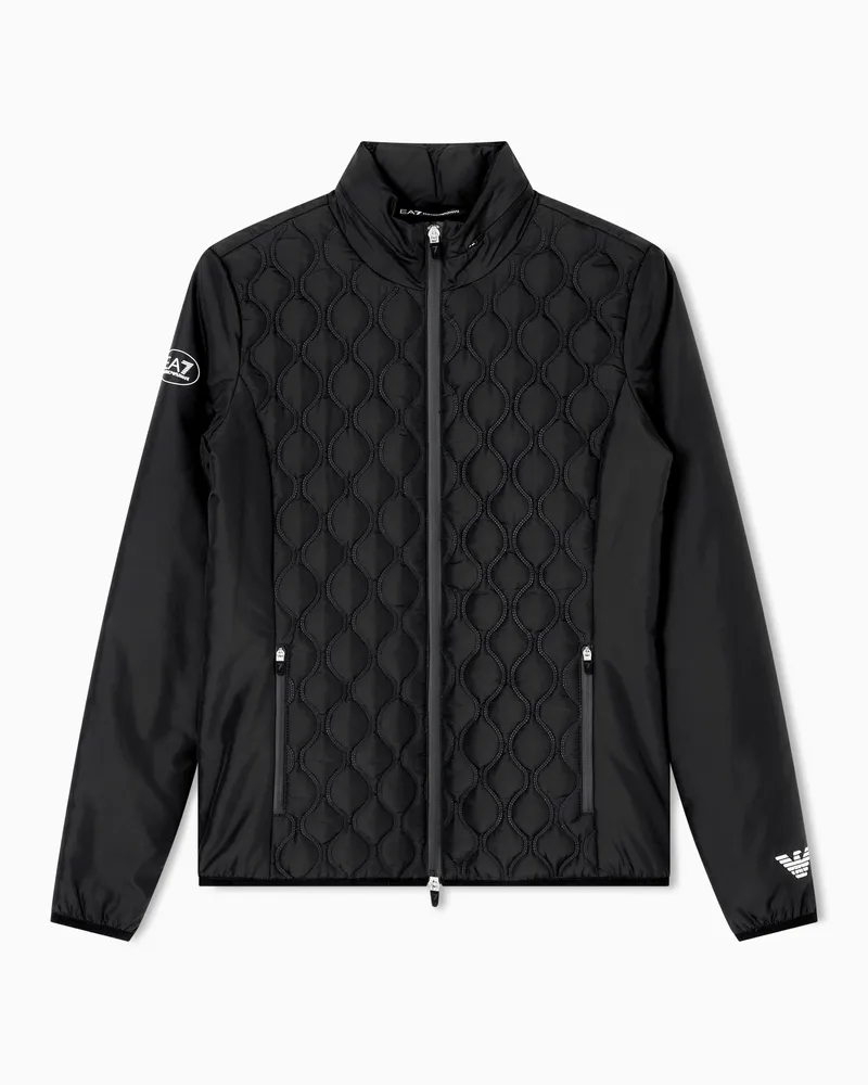 EA7 Golf Pro Jacke aus VENTUS7-Funktionsgewebe Schwarz