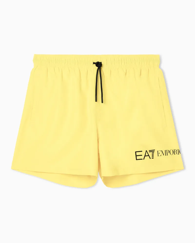 EA7 Strand-Boxershorts Gelb