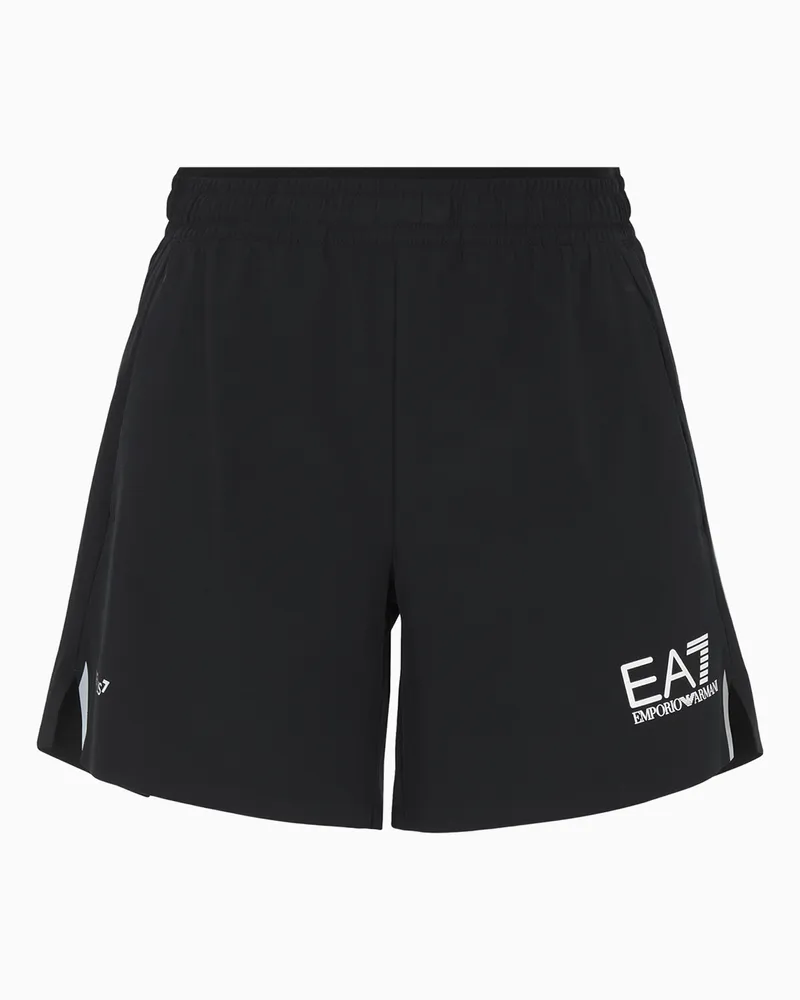 EA7 Tennis Pro Shorts aus VENTUS7-Funktionsgewebe Schwarz