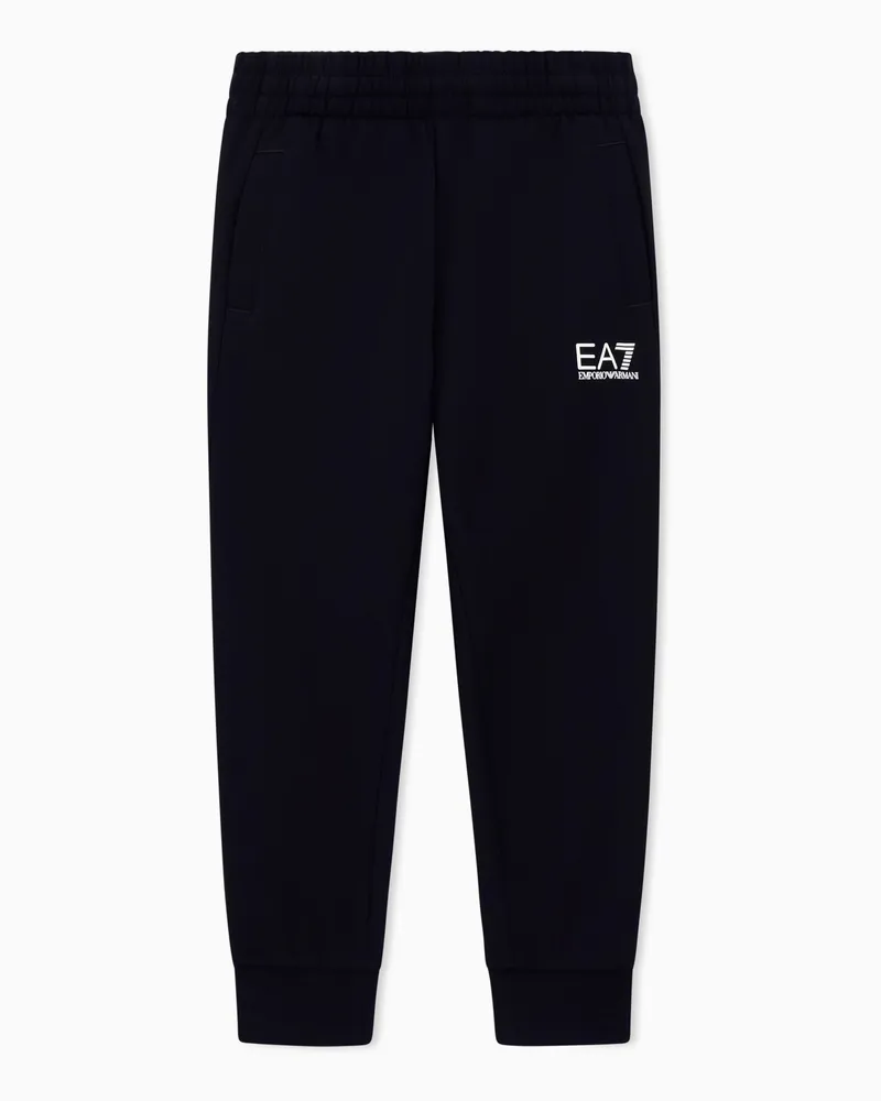 EA7 Core Identity Boy Jogginghose aus Baumwolle Schwarz