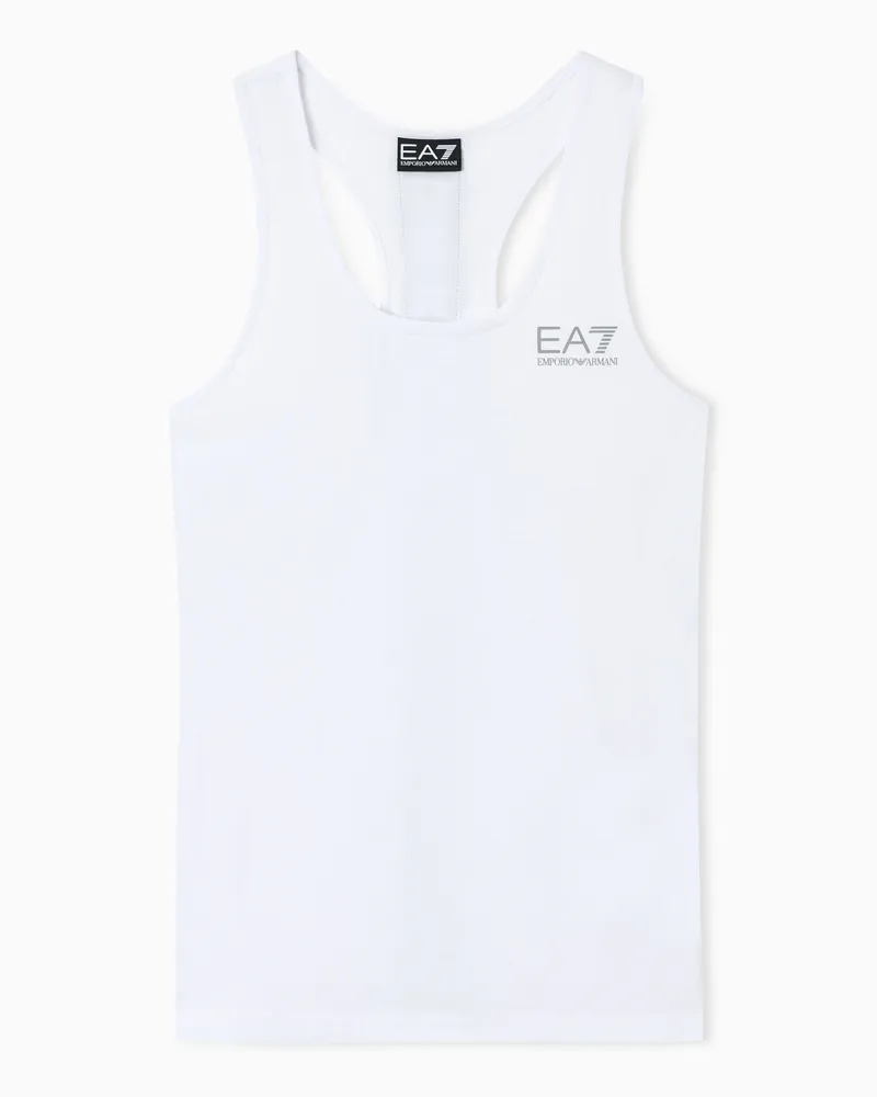 EA7 Dynamic Athlete Tanktop aus Natural VENTUS7-Funktionsgewebe Weiß