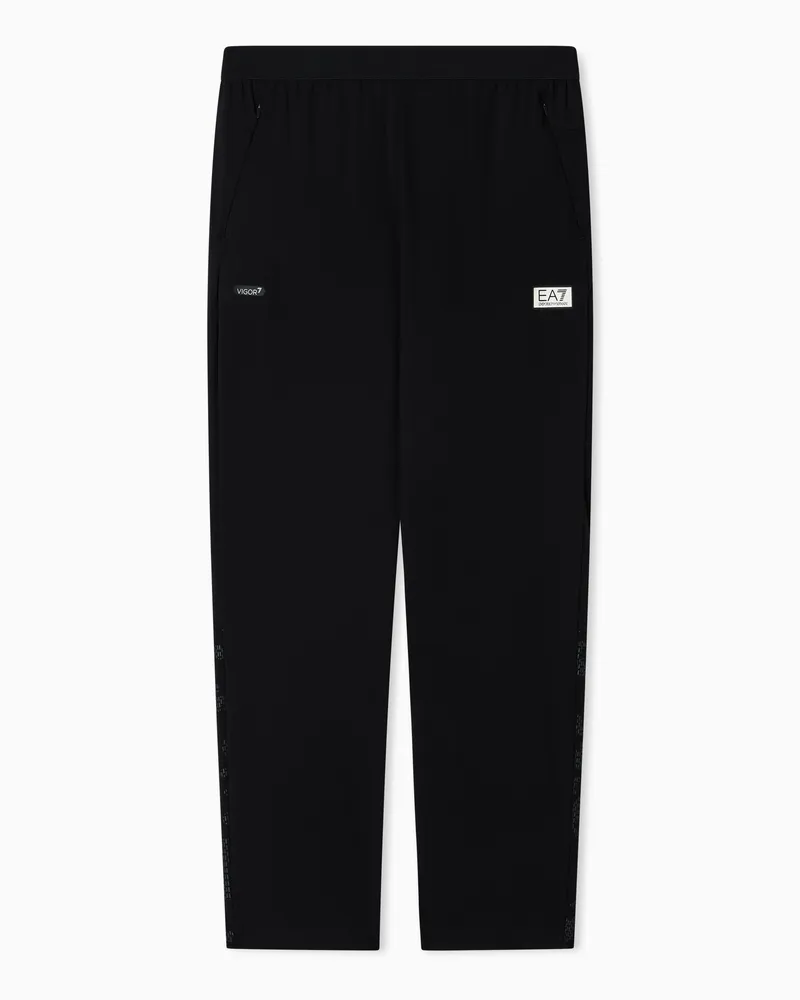EA7 Dynamic Athlete Hose aus VIGOR7-Funktionsgewebe Schwarz