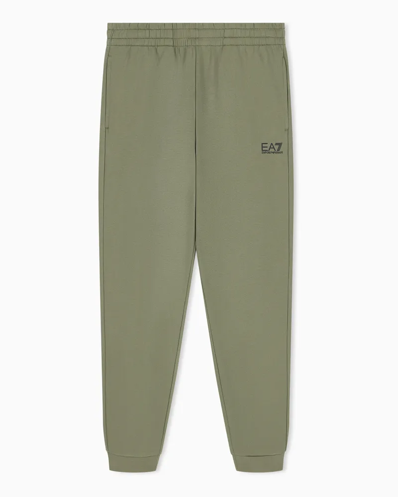 EA7 Core Identity Jogginghose Baumwollmischung mit Tunnelzug Grün
