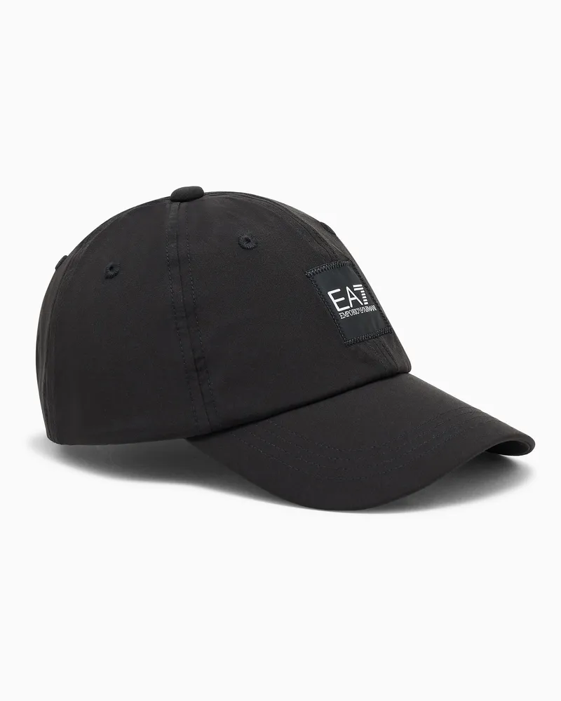 EA7 Baseballcap aus einer Baumwollmischung Schwarz