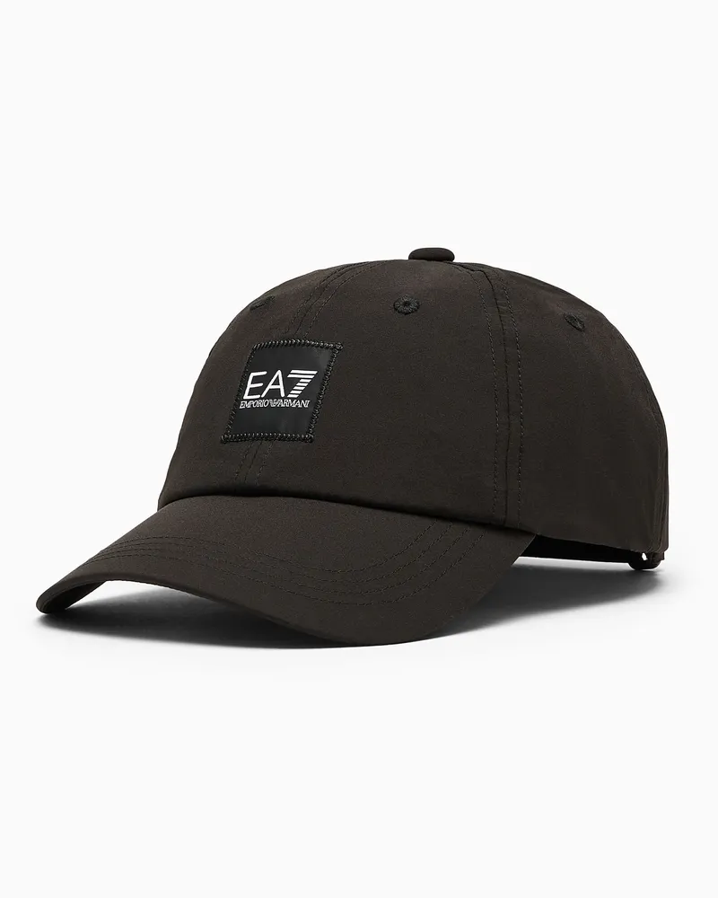EA7 Baseballcap aus einer Baumwollmischung Schwarz