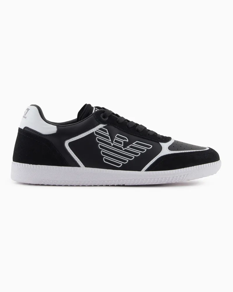 EA7 Heritage Eagle Sneaker Schwarz