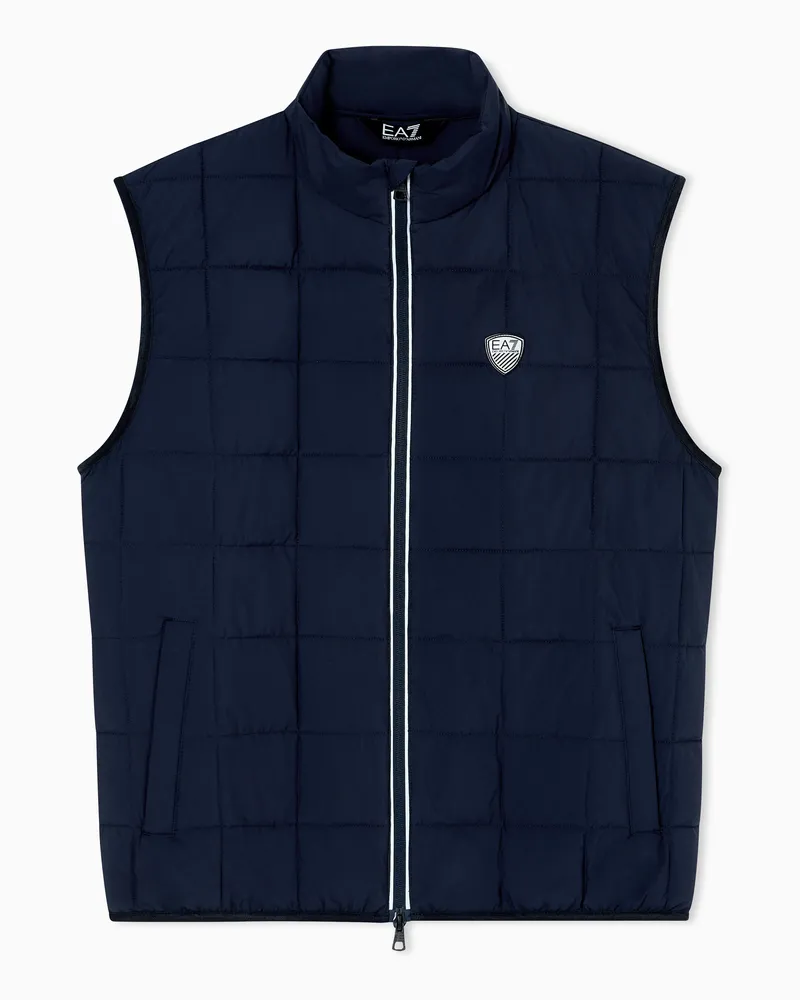 EA7 Premium Shield Weste aus Funktionsgewebe Marineblau