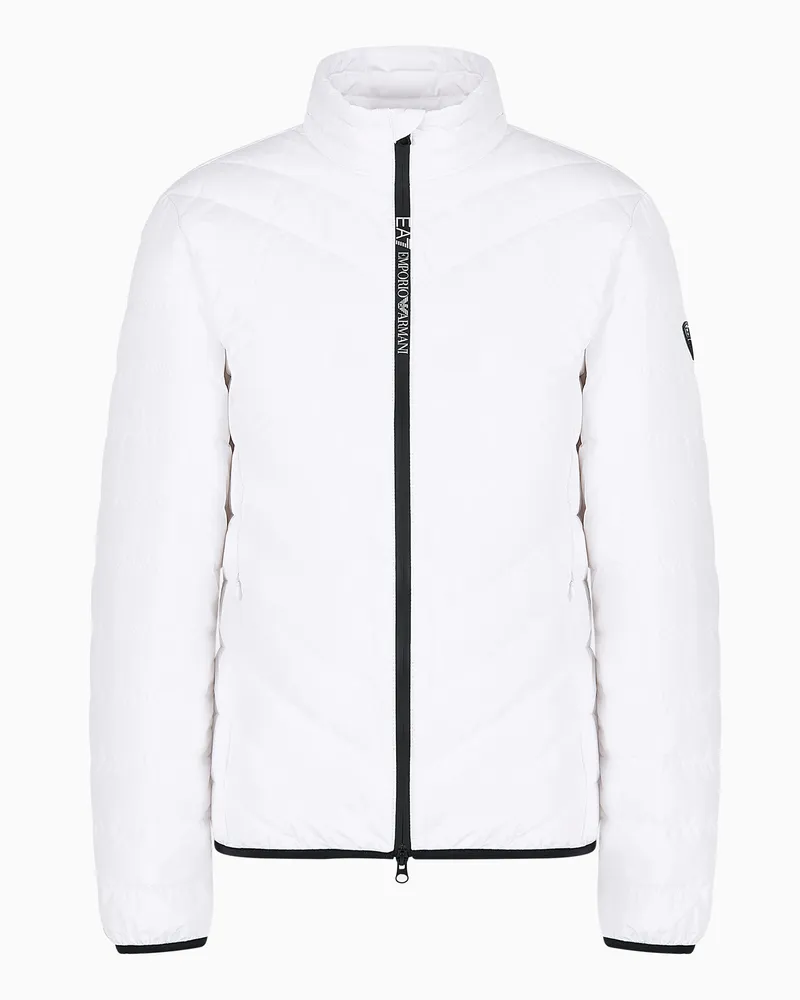 EA7 Packbare Premium Shield Daunenjacke Weiß