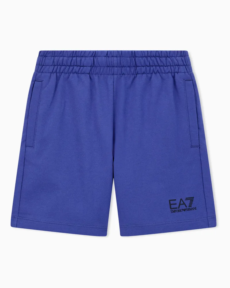 EA7 Core Identity Boy Bermudashorts aus Baumwolle Violett