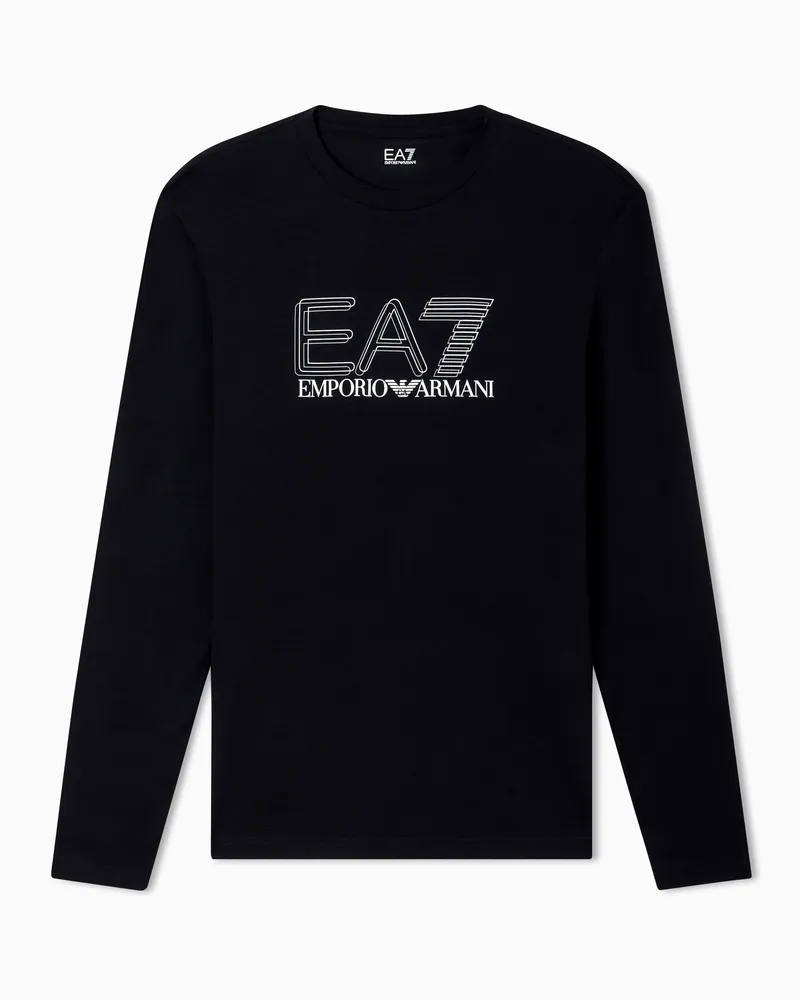 EA7 Langarmshirts Schwarz