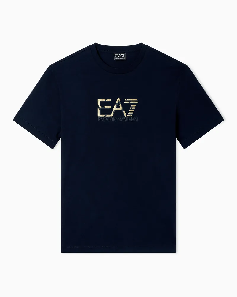 EA7 Regular Fit T-Shirts Marineblau