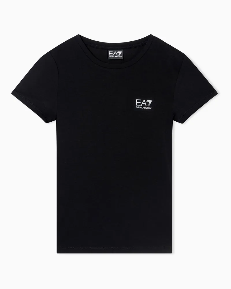 EA7 Slim Fit T-Shirts Schwarz