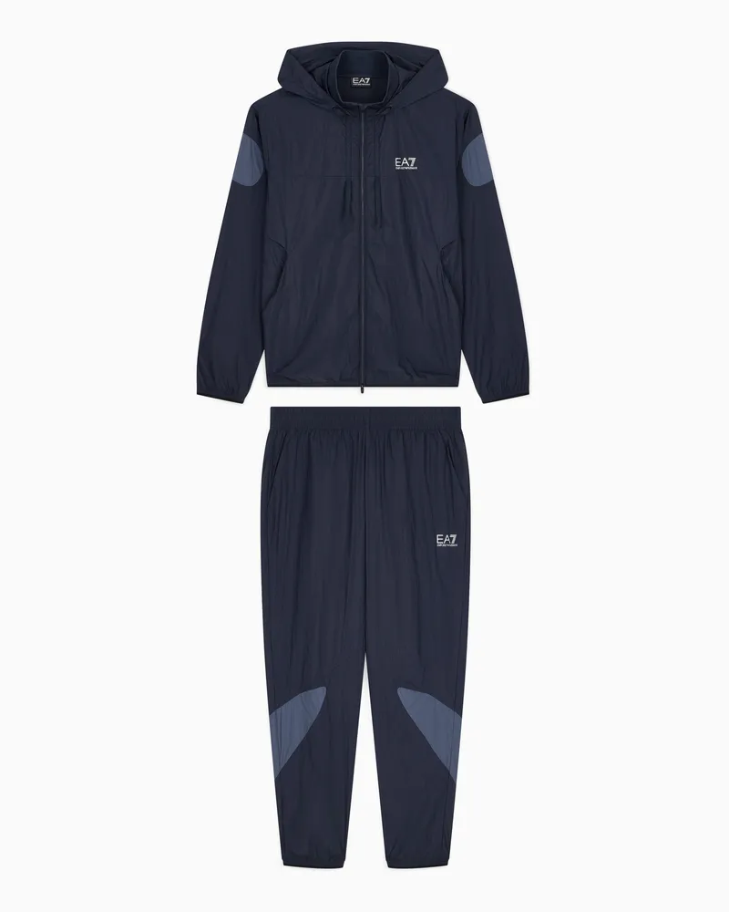 EA7 Trainingsanzug Ventus 7 mit Kapuze aus Polyamid Marineblau