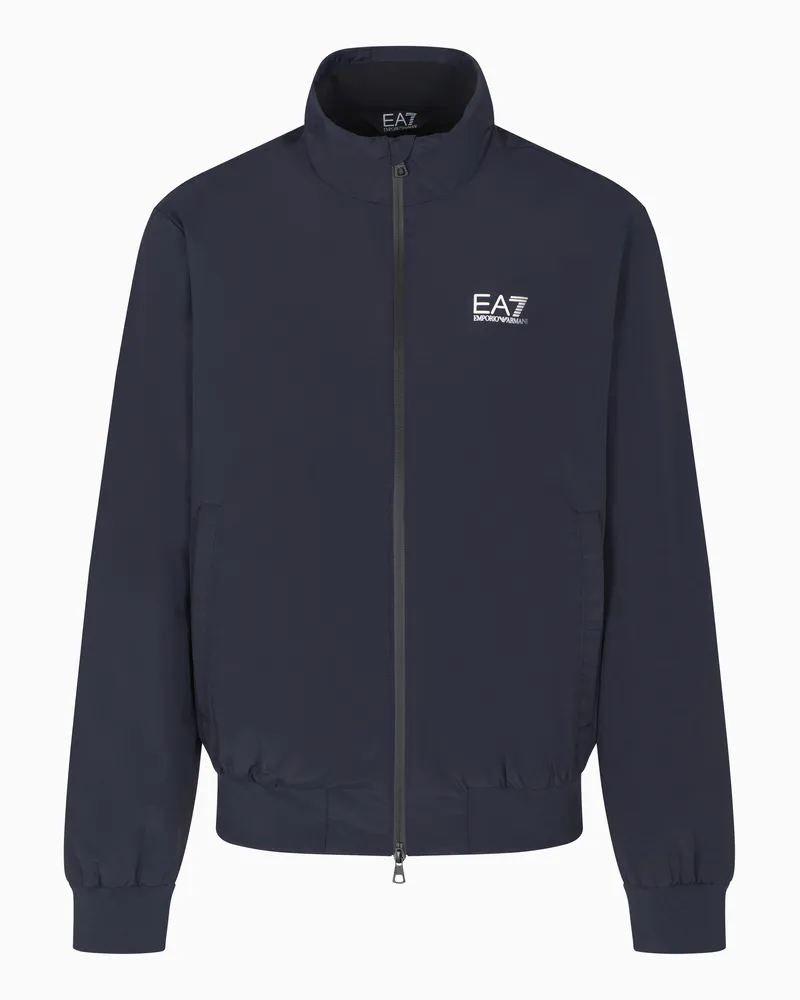 EA7 Bomberjacke aus Funktionsgewebe mit Stehkragen Core Identity Blau