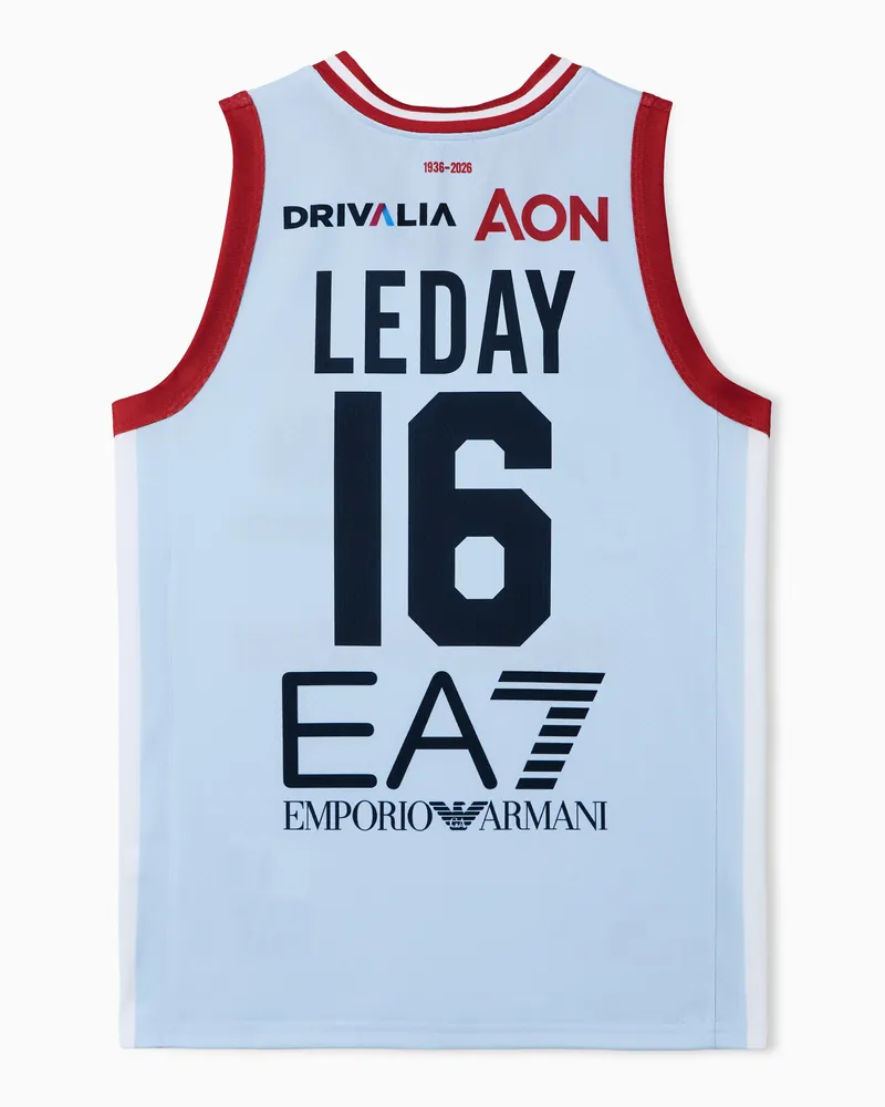 EA7 Olimpia Milano Championship 25/26 Nachbautrikot Hellblau
